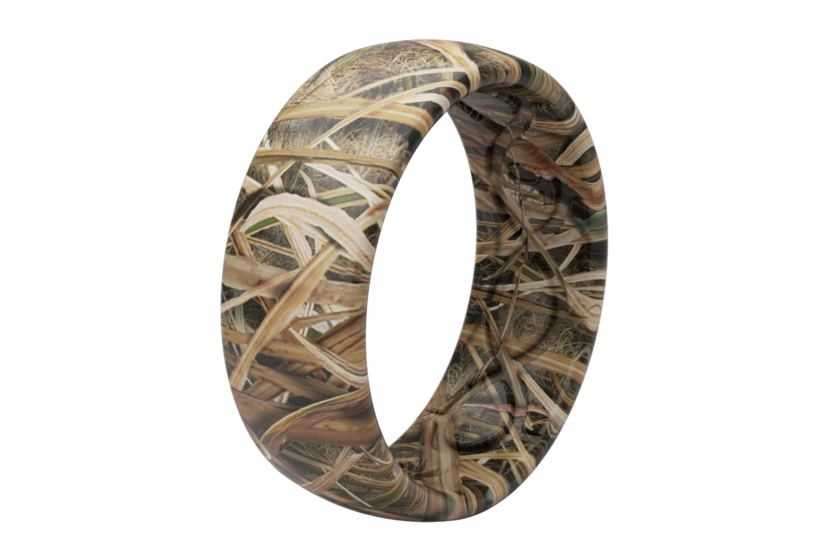 Snapklik.com : Groove Life Mossy Oak Blades Camo Silicone Ring - Breathable  Rubber Wedding Rings For Men